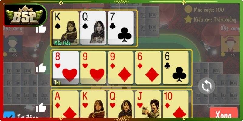 Mậu Binh B52Club Hướng Dẫn Chơi Và Chiến Lược Chi Tiết 3 Game đòi hỏi người chơi nắm rõ quy tắc, thứ tự sức mạnh và cách tính kết quả